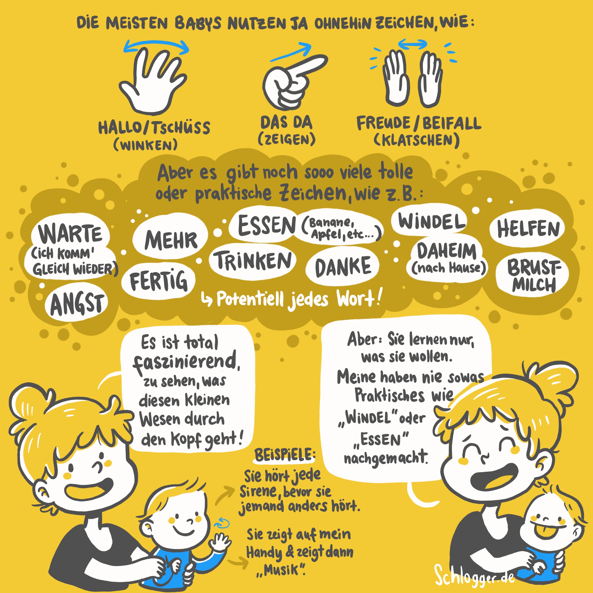 Kommunikation mit Kindern: Babyzeichensprache