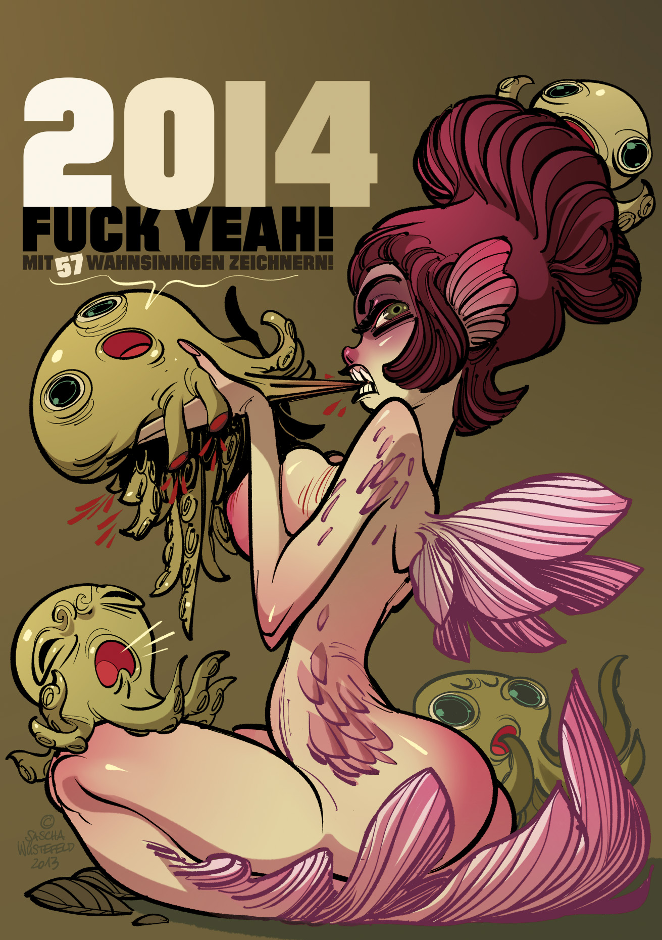 Cover "2014, Fuck Yeah!" Kalender von Sascha Wüs